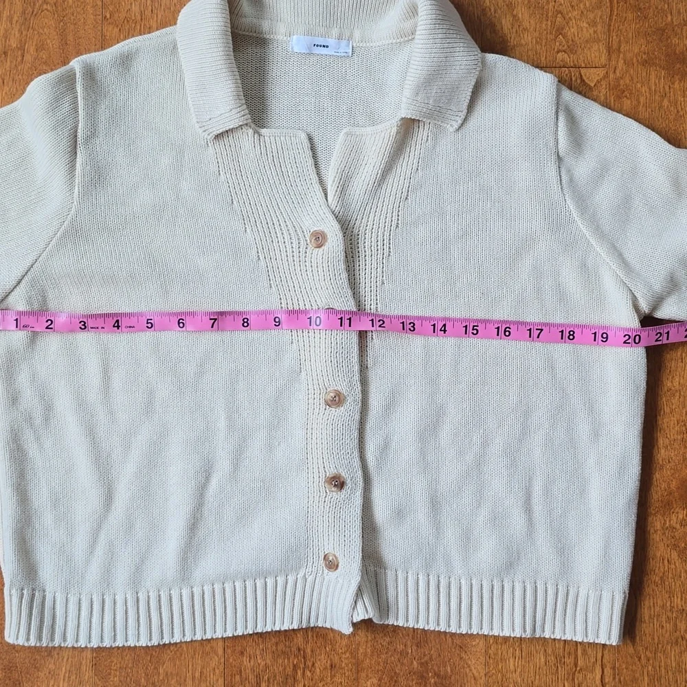 Women's FOUND cream cardigan see pics for sizing - Picture 6 of 8